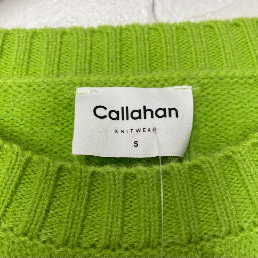 Anthropologie Betsy Cable-Knit Sweater Green NWT - Picture 9 of 10